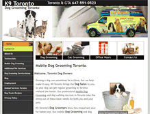 Tablet Screenshot of k9-toronto.com